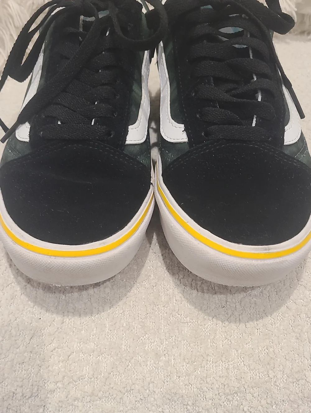Vans Old Skool Black and Green Tye-dye Low-Top Sneakers